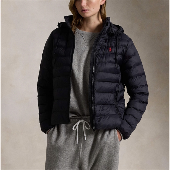 Polo Ralph Lauren Water-Resistant Packable Hooded Jakke, Polo Black